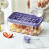32 Grid Silicone Ice Cube Tray Mould With Lid Shovel Storage Box Remove With One Click Ice Maker DIY Whiskey Cocktail Tools