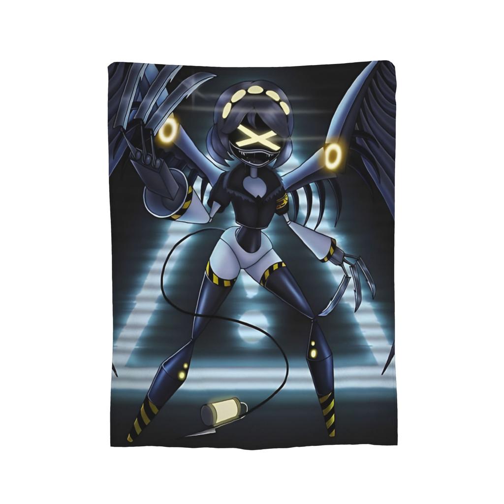 Murder Drones  Fleece Throw Blankets Uzi Doorman Aesthetic Blanket for Bed Bedroom Super Warm Bedroom Quilt,