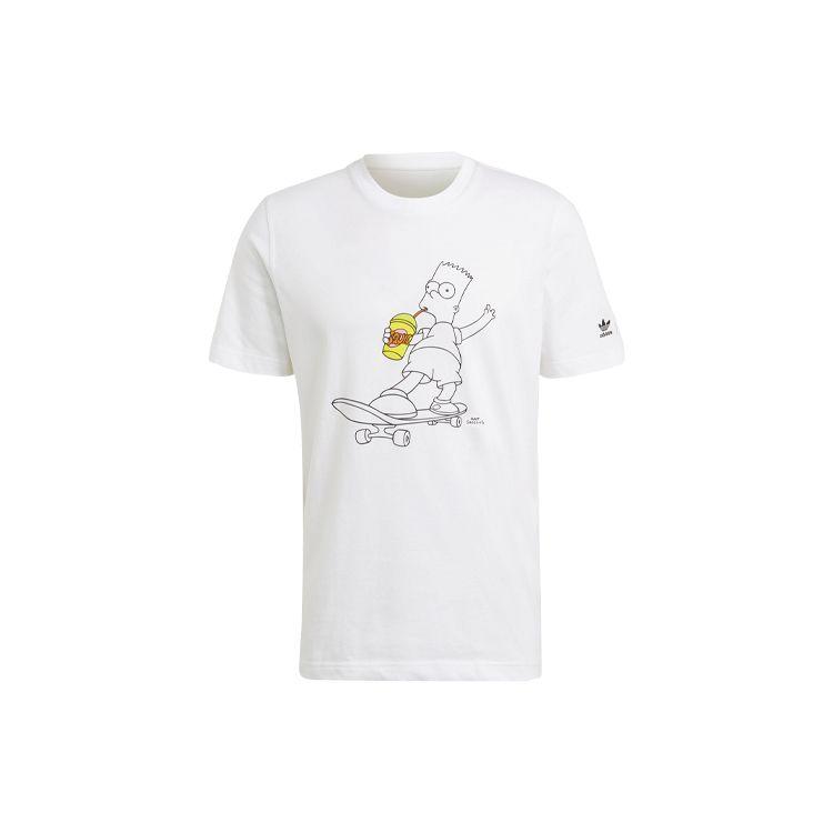 Adidas Originals The Simpsons Squishee Tee Men White HA5811 XXL