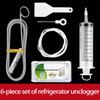 Set per la pulizia dello scarico del frigorifero – Kit di estensione da 5 pezzi per liberare le uscite dell'acqua bloccate dal ghiaccio