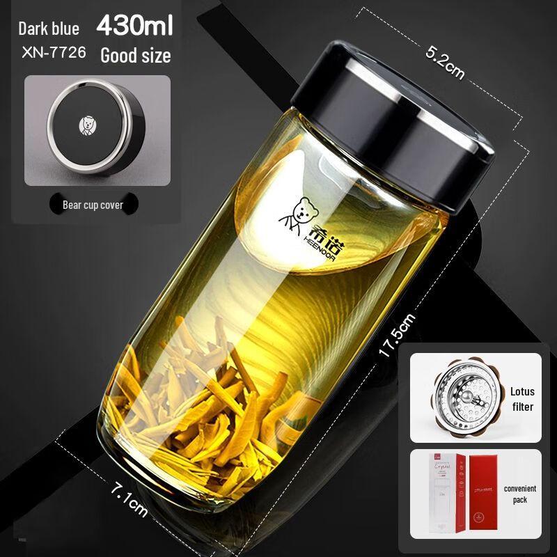 Heenoor Large Capacity Single-Layer High Borosilicate Glass Cup