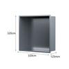 Bathroom Shower Wall Niche In Stainless Steel Cabinet Grey