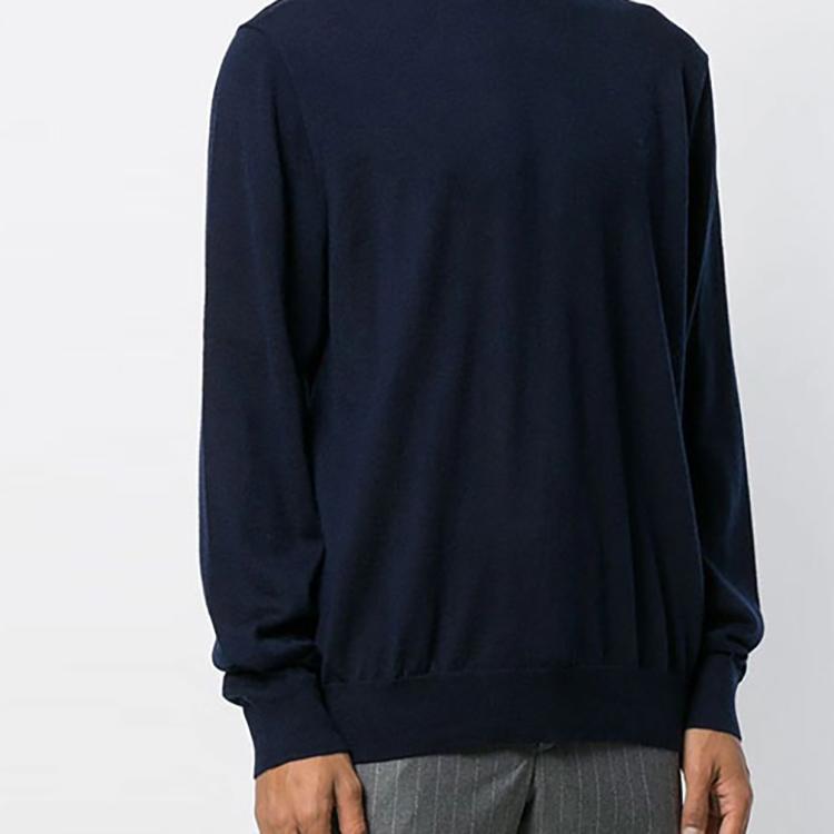 Polo Ralph Lauren FW21 Logo Embroidered High Neck Pullover Sweater Men Sweater Dark-Blue 710771090-002