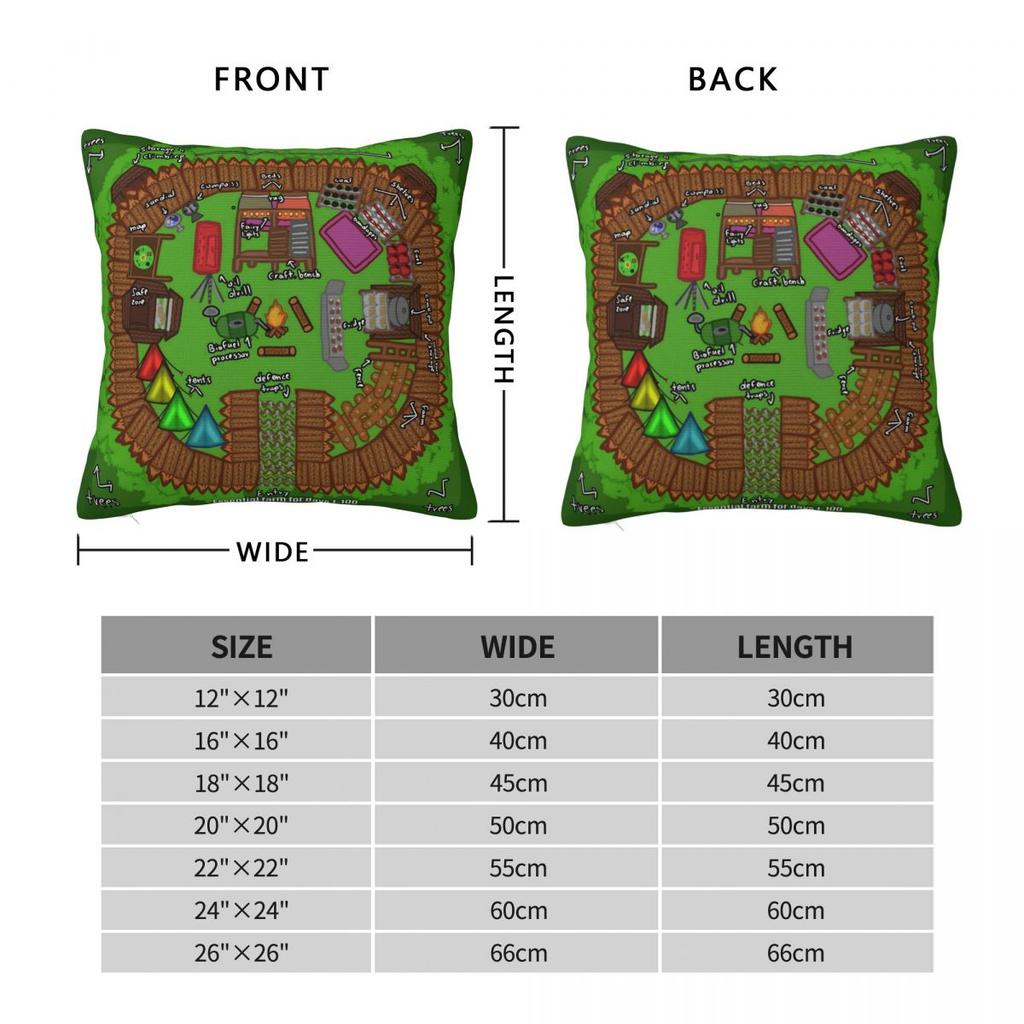 99 Nights In The Forest Base Idea Pillow Cover Square Pillow Case Cushion Cover Cute Funny Pillowcases For Sofa Home Decorative