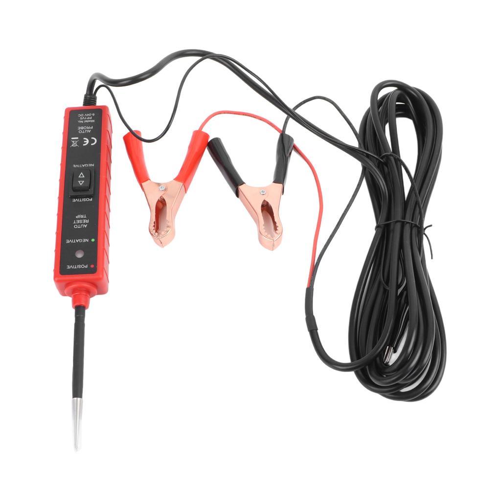 Electric Circuit Tester Accurate 6 to 24V Circuit Probe Detector Electrical System Diagnosis Tool for Car Boat