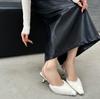 Fashion 2025 New Pointy Thin Heels Europe And The United States Fashion High Heels Fur Shoes Bao Head Sandals Empty A Line With A Middle