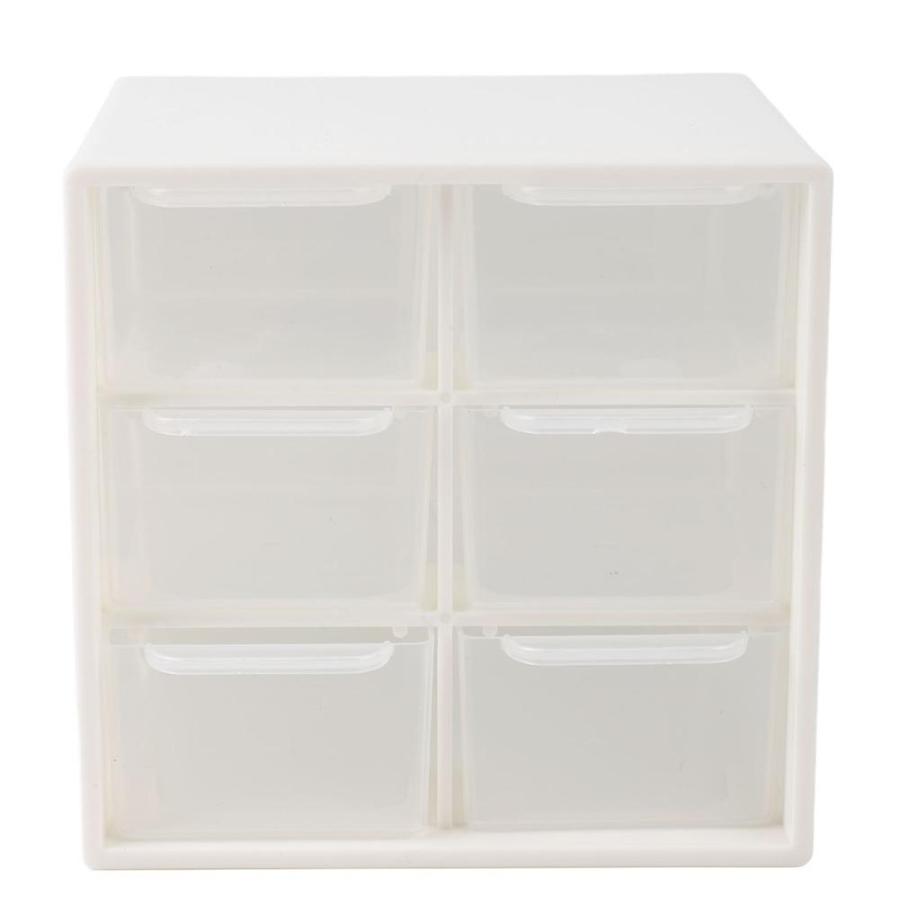 Dust Proof Nail Art Storage Box Plastic Desktop Drawer Organizer Small Ornament Storage