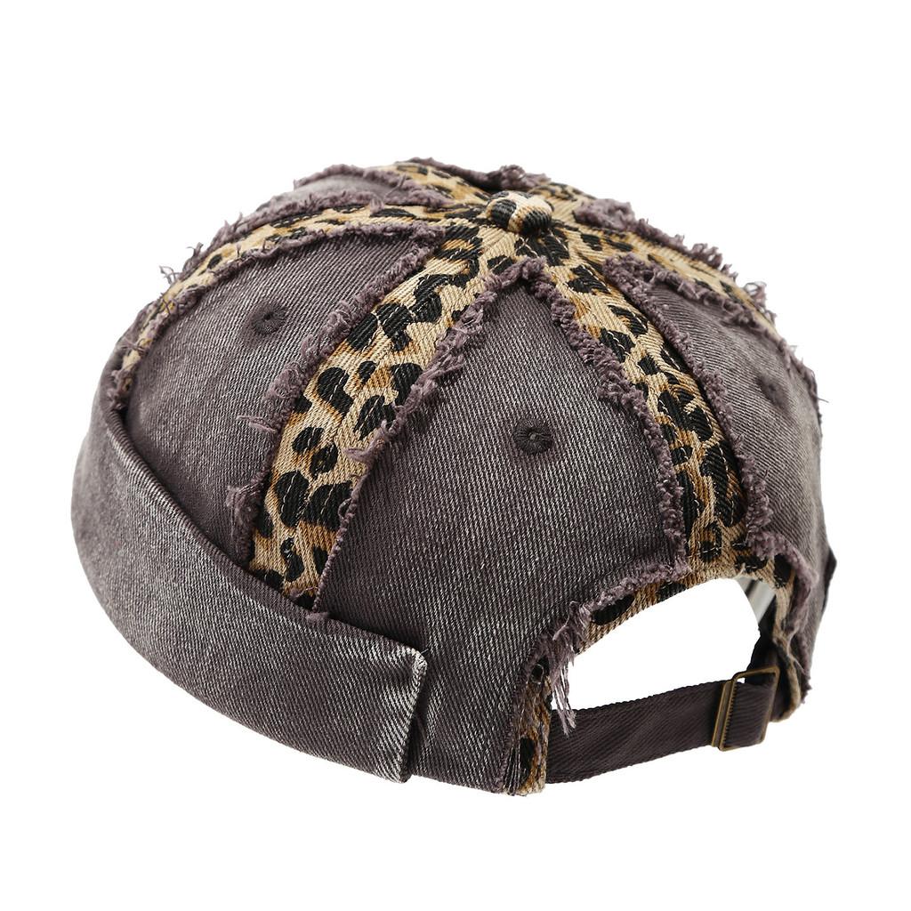 Cappellino Streetwear con Stampa Leopardo, Finitura Lavata e Vestibilità Regolabile per Stile Hip Hop Uomo Donna