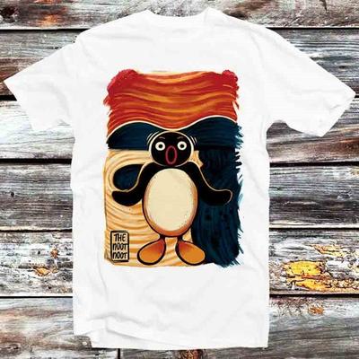 230 Gsm 100% Cotton Noot Noot Madafakas Pingu Penguin Scream Funny T Shirt Vintage Retro Cool Gift Mens Womens Unisex Cartoon Anime Top Tee B428
