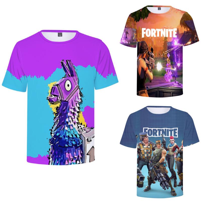 Fortnite T Shirt For Teens With 3d Print Summer Breathable Cotton Tee
