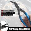 90 Degrees Bending Pliers Snap-Ring Pliers Heavy-duty Cylinder Internal Ring Remover Long Nose 90° Bent