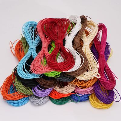 10Meter Leather Line Waxed Cord Cotton Thread String Strap Necklace Rope For Jewelry Making DIY Bracelet Supplies