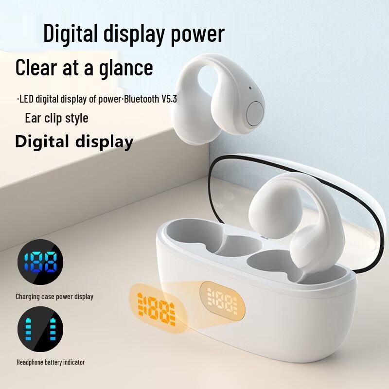 SMEBERT A8 Clip-on Open-Ear Bluetooth Sports Earbuds