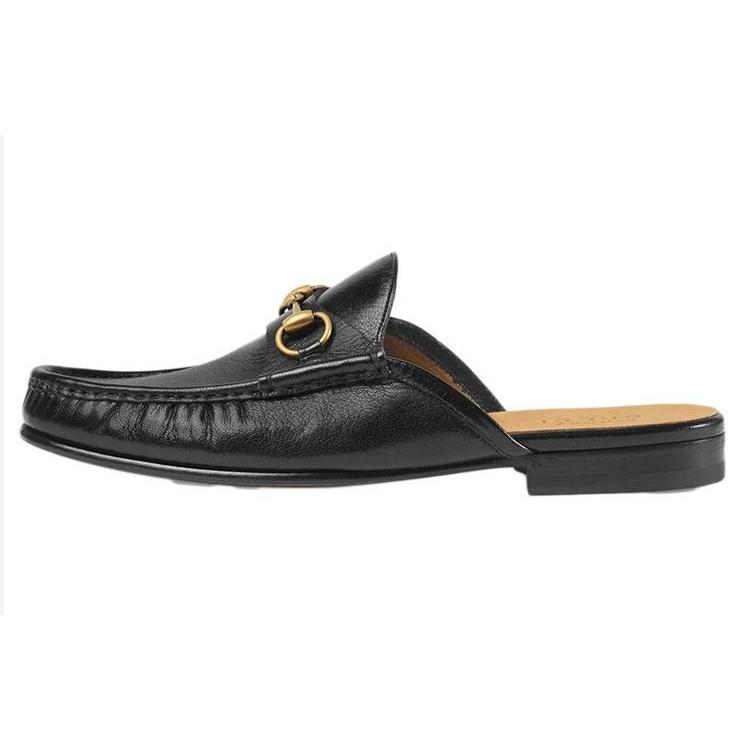 Gucci Horsebit Leather Slipper (Unisex) Closed Toe Slippers 523199 D3V00 1000