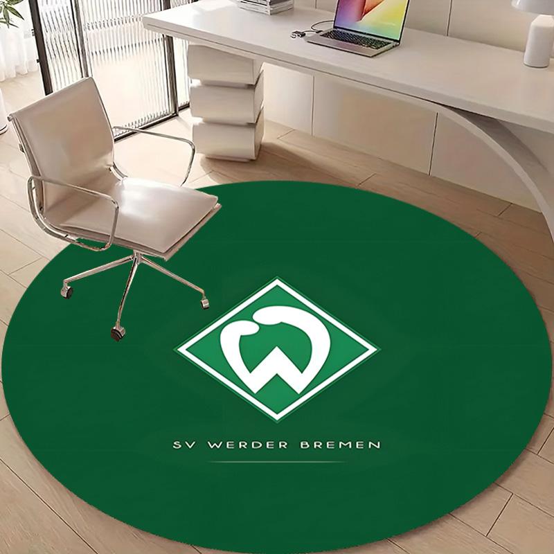 1 Stück Fußballmannschaft (59) Design Bedruckter Bereich Runder Teppich für Schlafzimmer Wohnzimmer Heimdekoration Teppiche Matte Rutschfeste Matte Teppich für das Bett