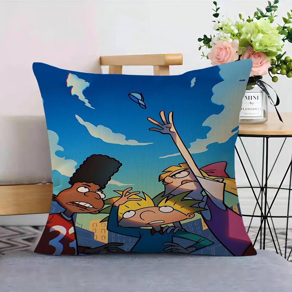 Cartoon Hey A-Arnold Pillowcase Toon Gift Cushion Cover Bedroom Home Sofa Chair Seat Decor Pillow Case