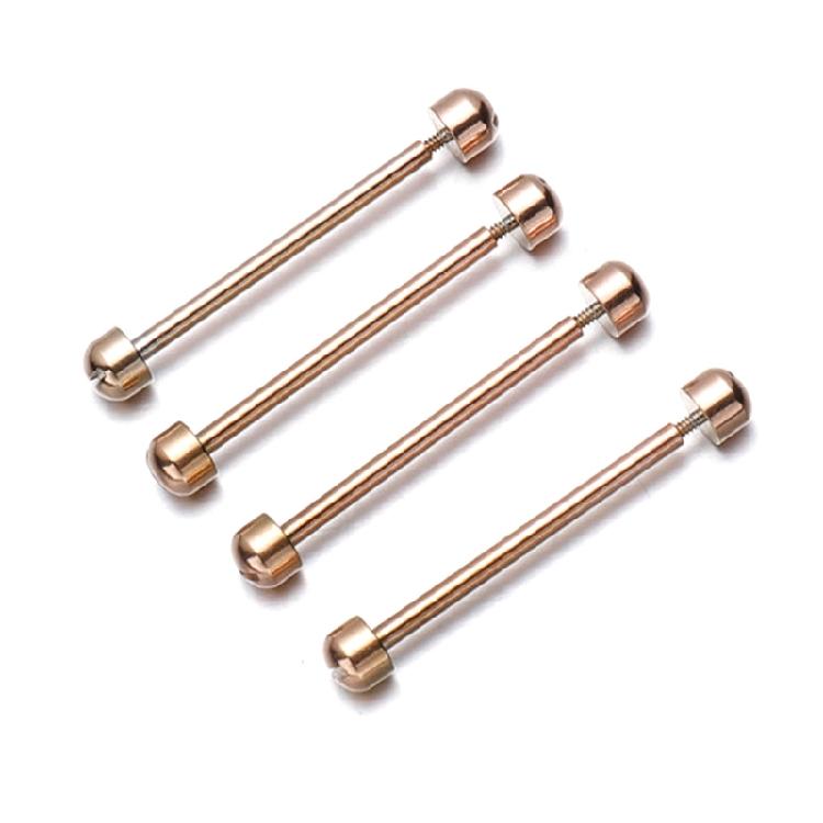 2Pcs Watch Strap Screw Tube Rods Friction Pin Clasp Bracelet Fixng for Wristband