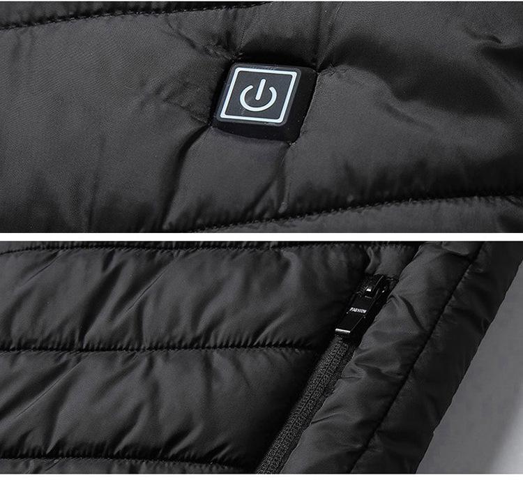 Men's USB-Charged Multi-Zone Intelligent Heating Vest - Constant Temperature