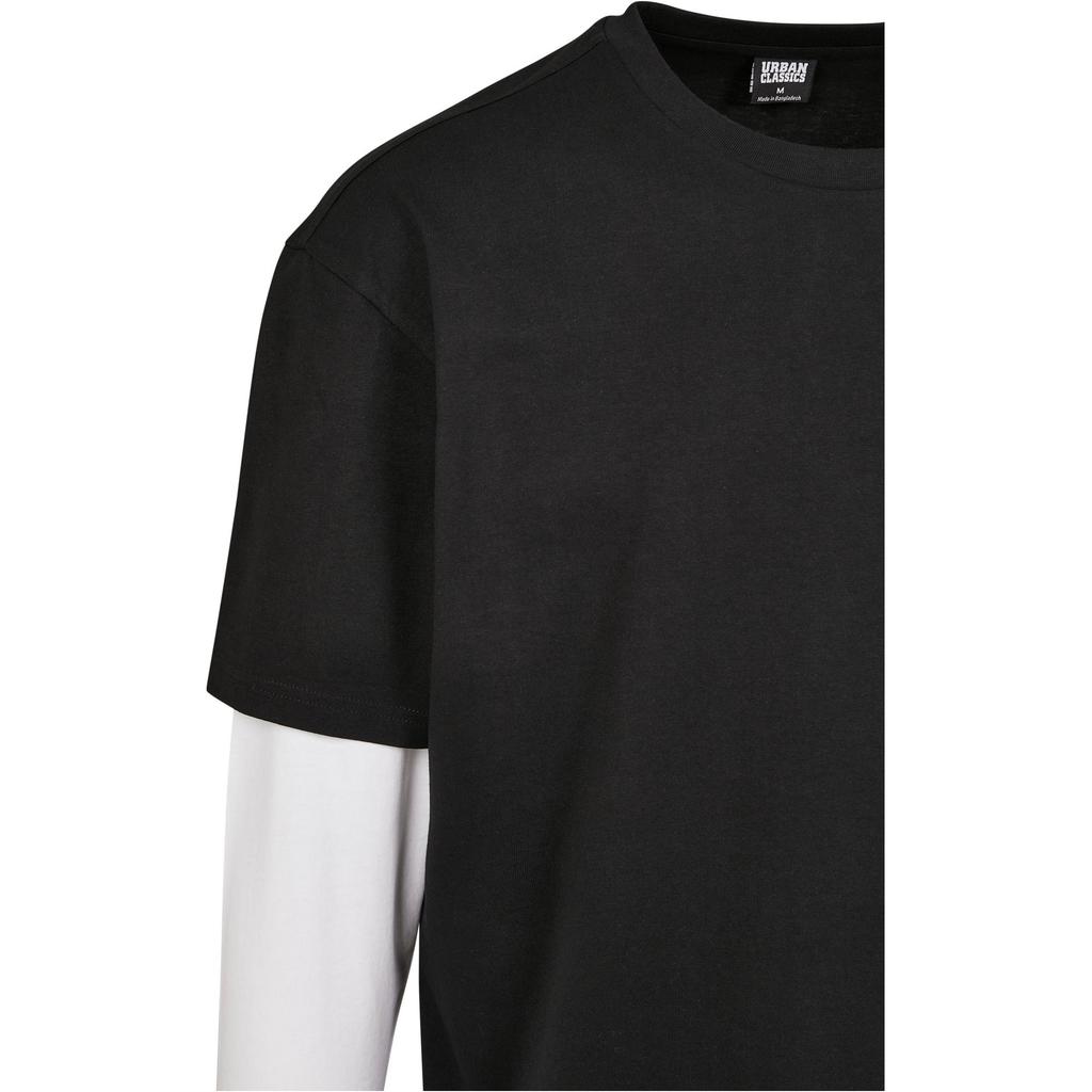 Urban Classics Mens Double Layer Oversized Long-Sleeved T-Shirt