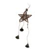Rattan Wind Chimes Wall Hanging Decoration Vine Rope Wind Bell for Home Wall WeddingsFive Pointed