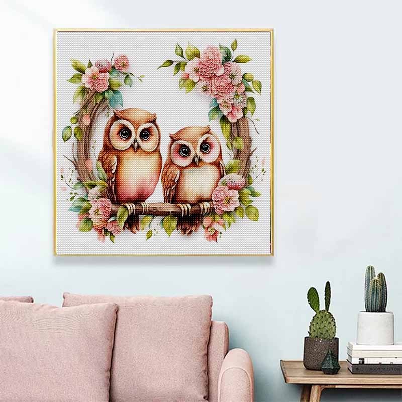 Neuankömmling 5D DIY Vollkreis Diamantmalerei "Gemalte Eule" Stickerei Kreuzstich Heimdekor Geschenk