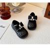 Girls Kids Bow Soft Sole Fashion Leather Shoes