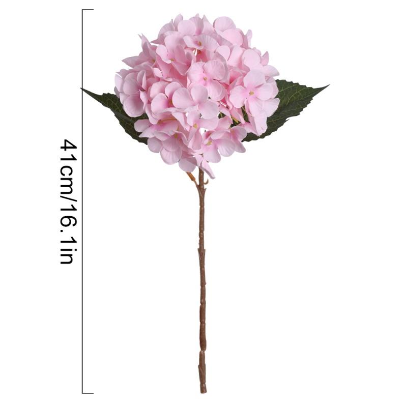 

1/3Pcs Hydrangea Artificial Flowers Bouquet 41CM Fake Flower for Home Room Decor Garden Wedding Decoration DIY Vase Ornament 1Pcs рожевий