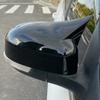 For Ford Focus MK3 2012-2018 Gloss Black Mirror Cover Wing Cap Ox Horn Case Trim