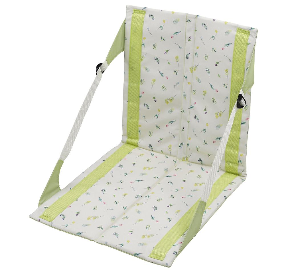 CAPTAIN STAG Folding Chair Zabuton Chair Mat Compact FD Chair Mat with Storage Bag Green Aprile When Using 41 X Depth 44 X Height 44 Cm Glow/Light