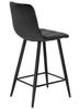 Half-stool, Bar Stool Tore Velvet Black 65 Cm