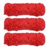3 Skeins Chenille Yarn Soft Blanket Yarn Polyester Velvet Fancy Fluffy Yarn Knitting for Crochet Weaving Scarf, White