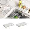 2 Piece Quick Drying Diatom Mud Bathroom Tray Non Slip Kitchen Sink Counter Tray  Soap