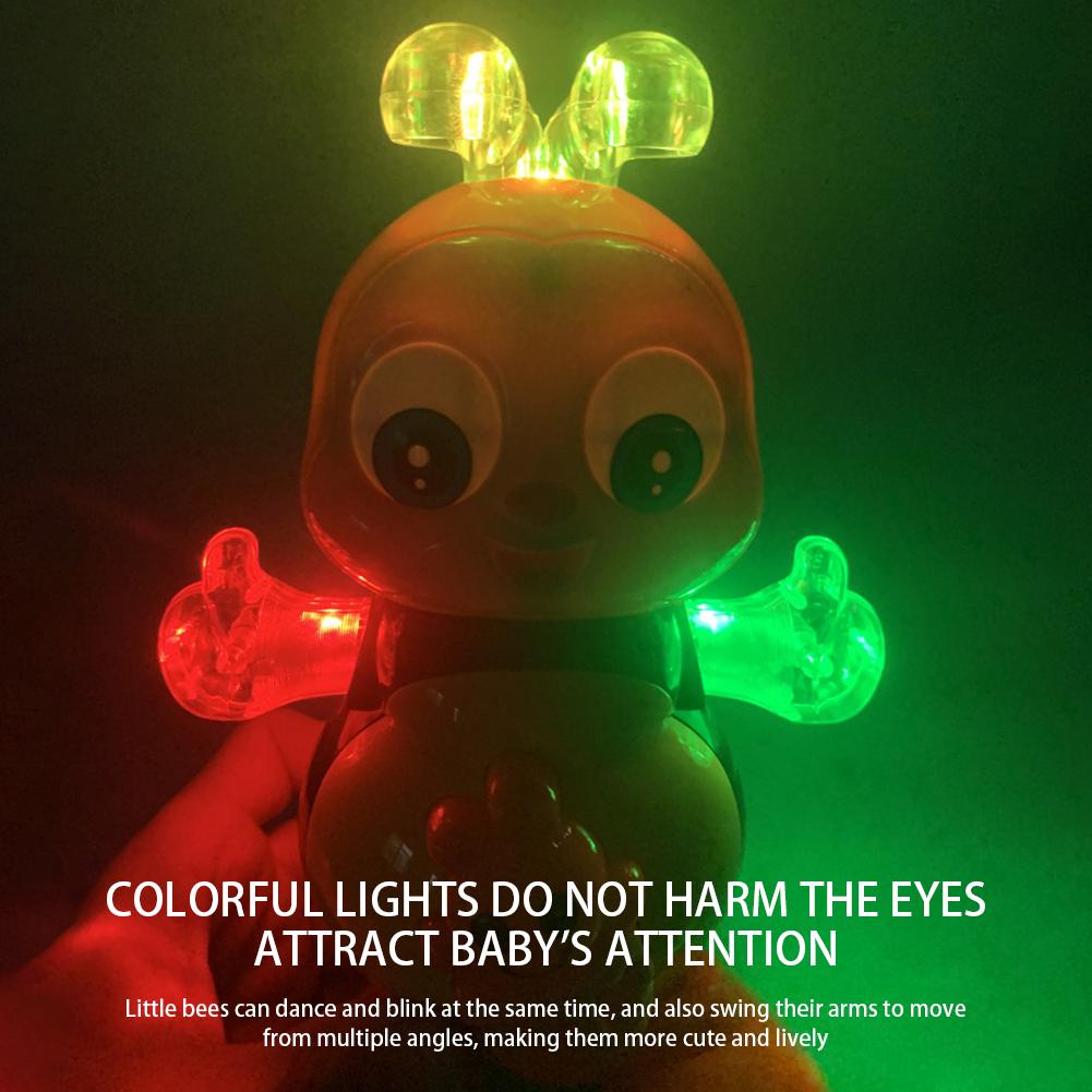 Gesangsspielzeug Cartoon Biene Elektrisches Spielzeug Mit Ton Blitzlicht Singen Tanzen für Mädchen Jungen Kinder Elektronische Haustiere Musikspielzeug Geschenke