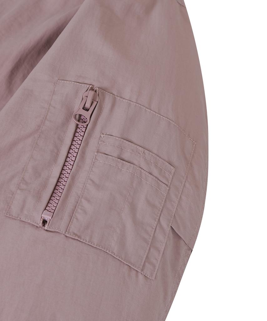 Ironyporno Whiteline 86-Iro300 Padded Ma-1 Oversized Short Padded Jacket Deep Pink