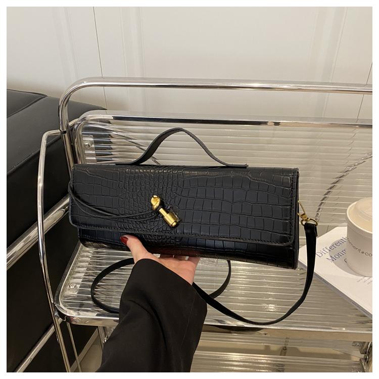 

PU Solid Color Zipper Shoulder Bags Commute Large Capacity 2026 Women s Bags Light Luxury Temperament Crossbody Bags чёрный