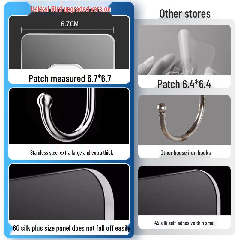 Bay-sea Bird Strong Adhesive Hooks & Fasteners