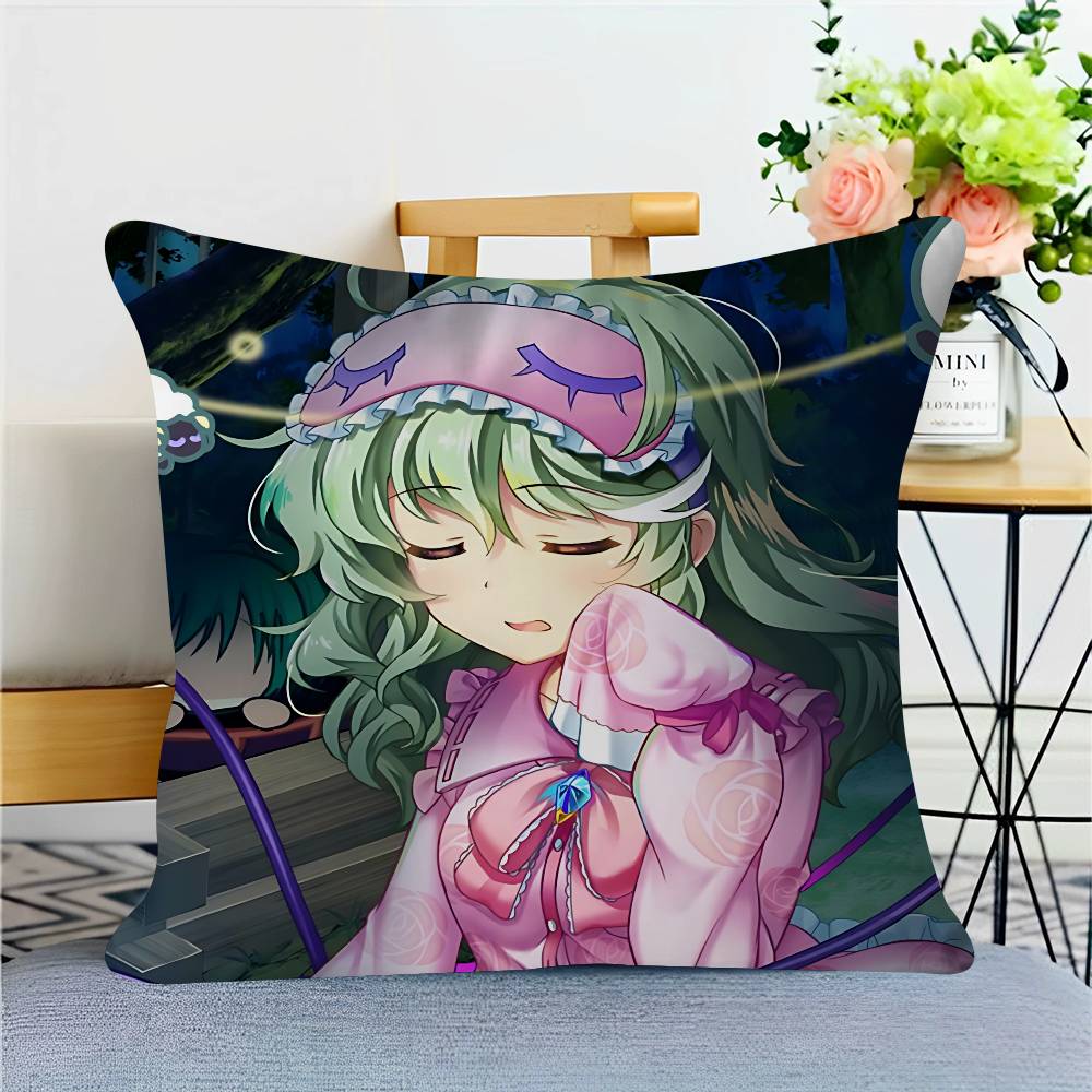 Game Touhou-Project Maple Design Cushion Cover Happy Autumn Harvest Decor Holiday Decorati Pillow Cover