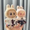 For 17CM Labubu Valentine's Clothes Pendant Labubu Sitting Party Innocent Couple Suit Dolls Accessories Decoration