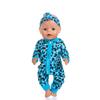 Children's 18-Inch Doll Dress-Up Onesie with Zipper and Accessories