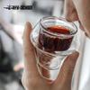 Dubbelväggigt glas espressokopp 60 ml Isolerade genomskinliga kaffeshotsglas Latte Cappuccino Te Muggar Set Kök Kaffetillbehör