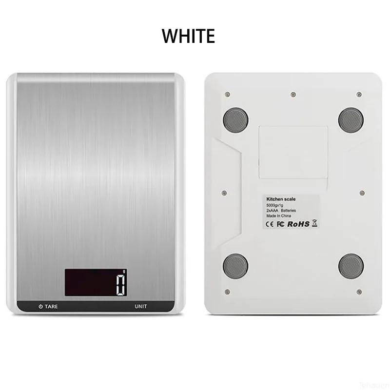 Kitchen Scale 10Kg/1g Weighing Food Coffee Balance Smart Electronic Digital Scales Stainless Steel Design for Cooking and Baking