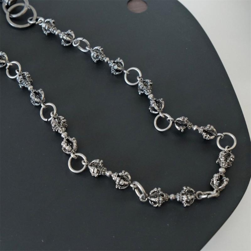 Fashionable Sturdy Alloy Punk Chain Featuring Powerful Designs Jewelry Accessory for Music Festivals and Parties