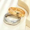 New Irregular Smooth Folds Geometric Modeling Bracelet Heavy Industry Bracelet Spring Buckle Jewelry