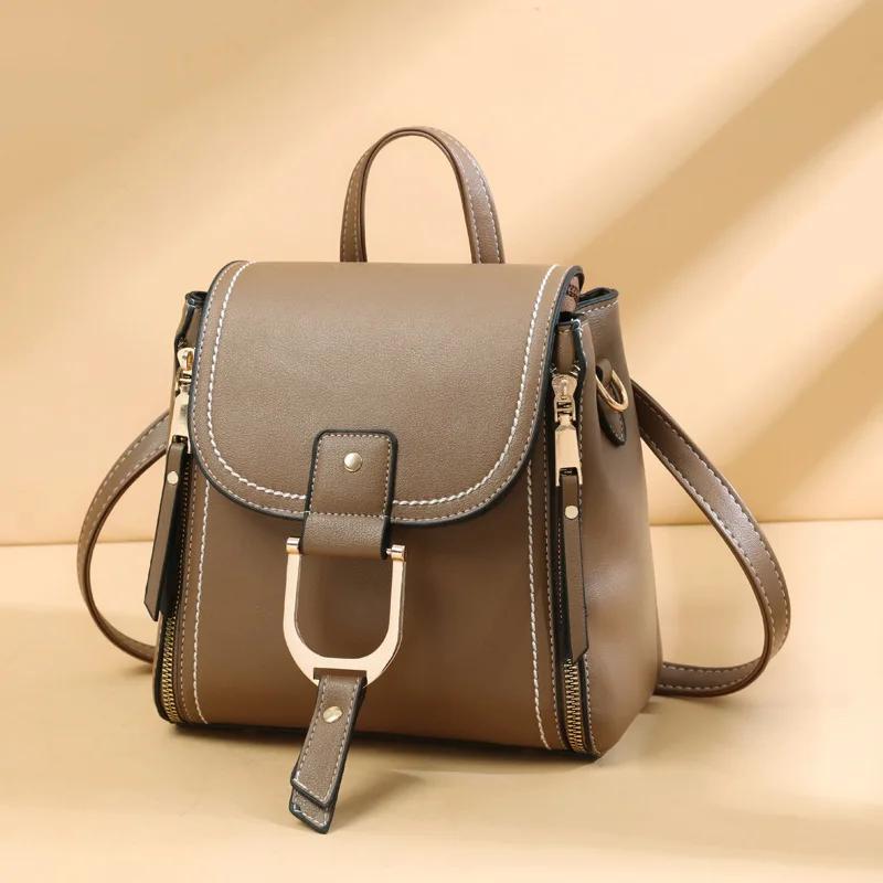 New Fashi High Quality Leather Backpack Women Cute Mini Backpacks for Women Backpack Luxury Designer Backbags Trend