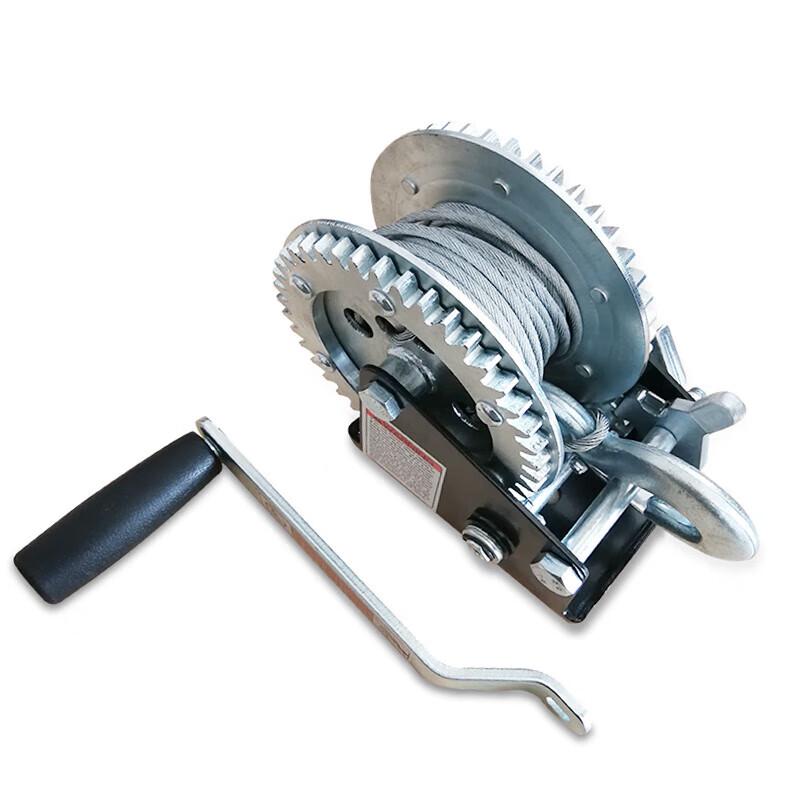 Jundingying 2000lb Hand Winch with 10m Steel Wire Rope