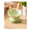 Rainbow Gradient Pet Bowl Ceramic Food Bowl Slanted Mouth Feeders for Cats