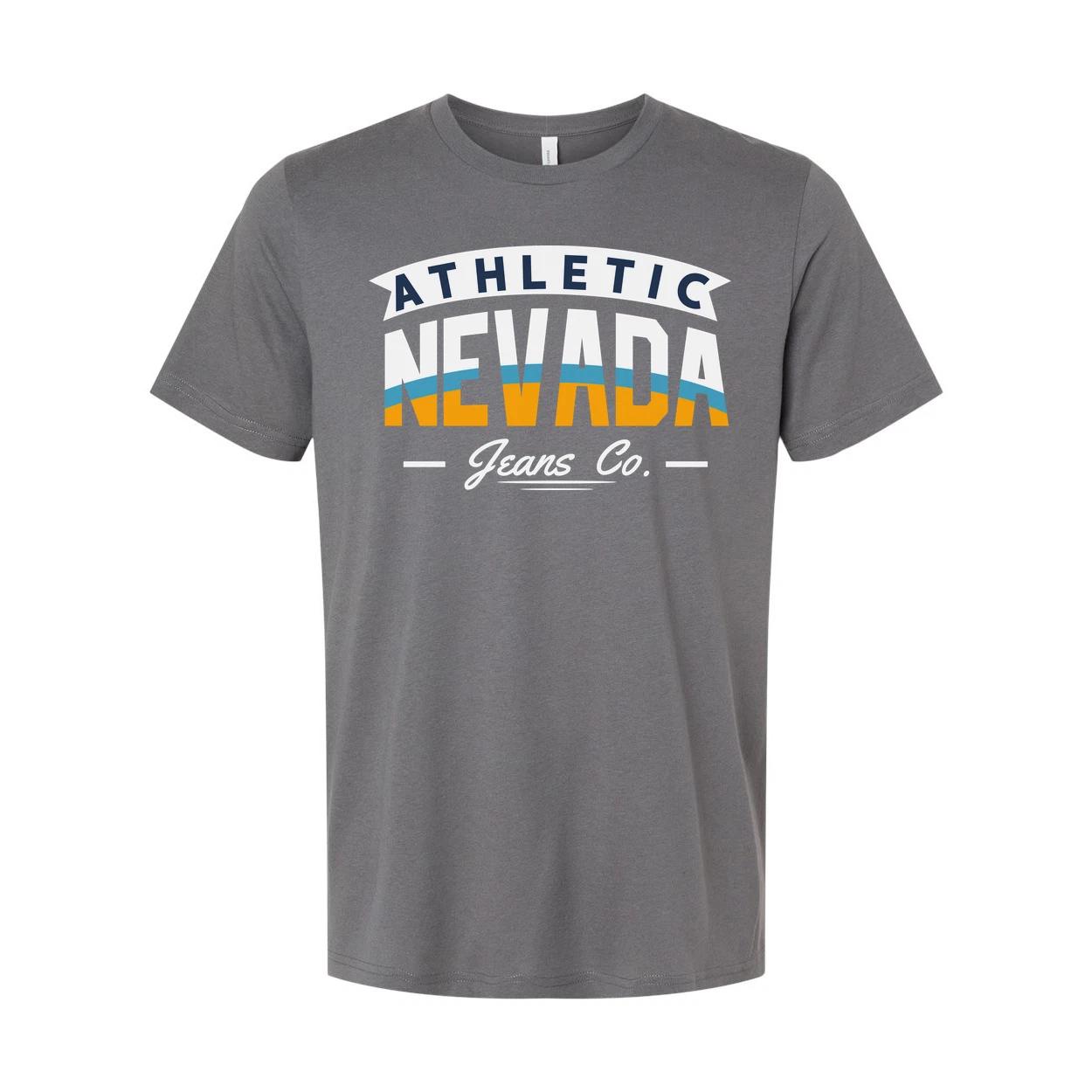 

Athletic Nevada Jeans Co Graphic T Shirt Unisex Short Sleeve Casual Wear With Re L