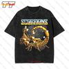 Scorpions Band Rock Metal Music Log Vintage Oversized T-Shirt YRUR