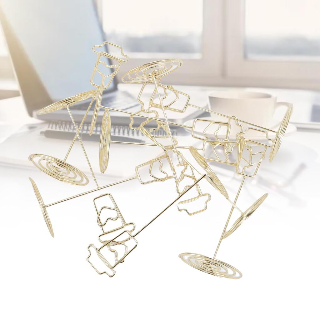 10Pcs Table Card Holder Reusable Metal Iron Place Stands Display Clips for Weddings Events Restaurants Parties