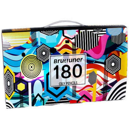 Brutfuner 180 Oil & Water-Soluble Colored Pencils Set for Drawing & Doodling - Ideal Gift